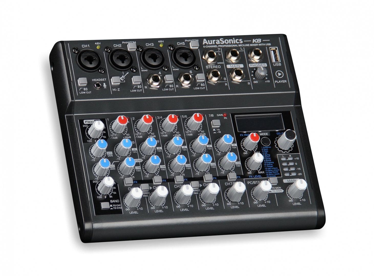 AuraSonics K8 компактный микшерный пульт в Уфе