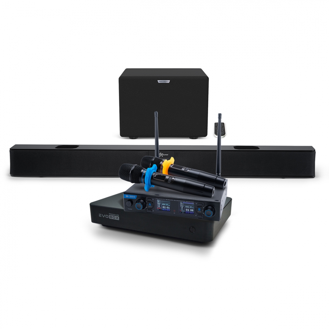 Hi-End караоке-система EVOBOX Premium + EvoSoundBar (саундбар с караоке) в Уфе