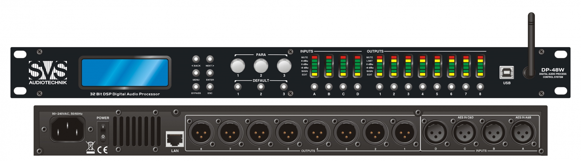 SVS Audiotechnik DP-48W Цифровой процессор: 4 входа 8 выходов в Уфе