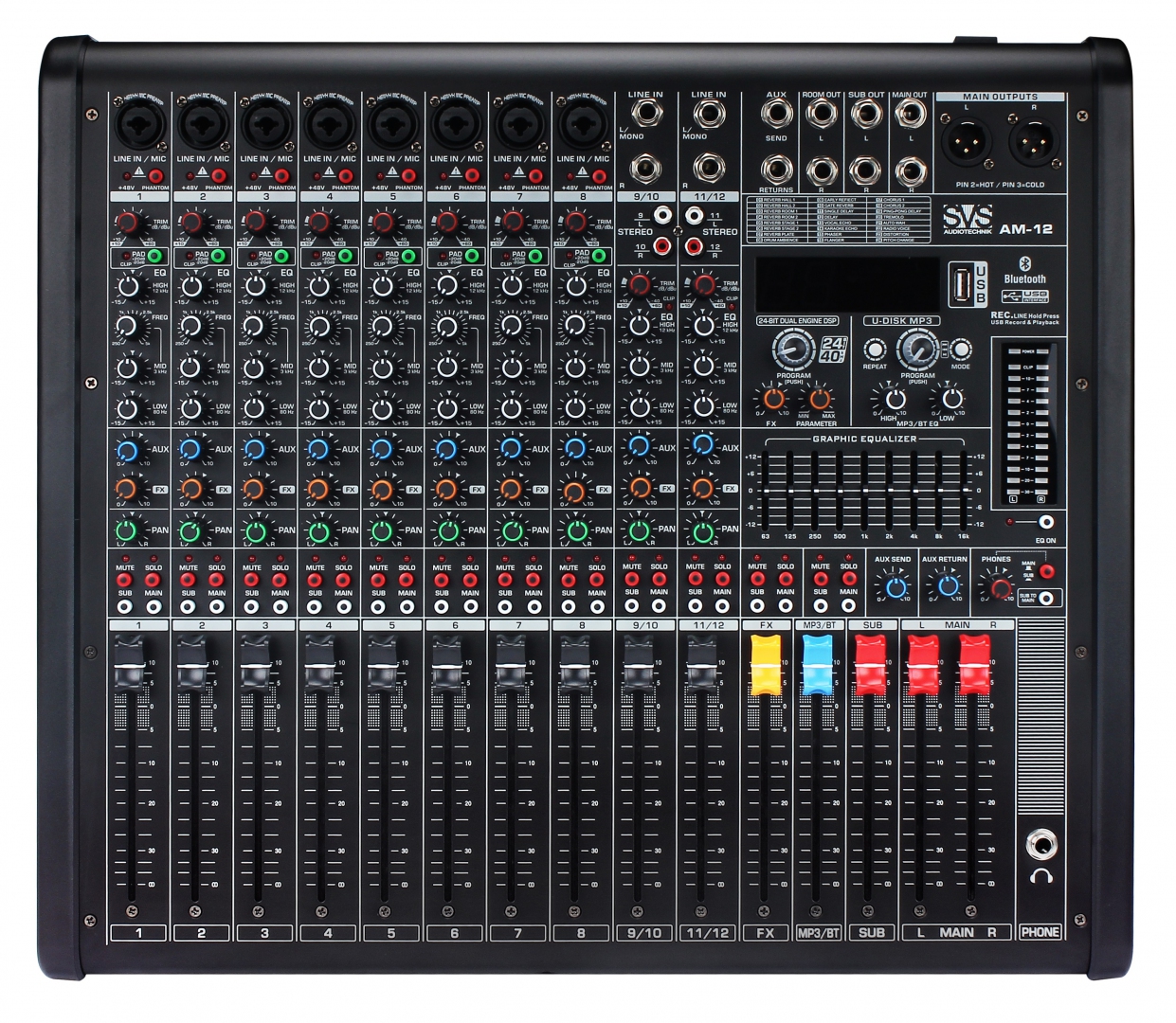 SVS Audiotechnik mixers AM-12 Микшерный пульт аналоговый, 12-канальный в Уфе