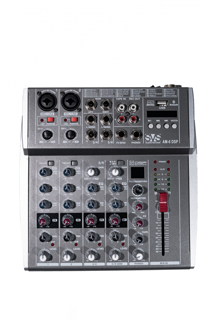 SVS Audiotechnik mixers AM-6 DSP Микшерный пульт аналоговый, 6-канальный SVS Audiotechnik mixers в Уфе