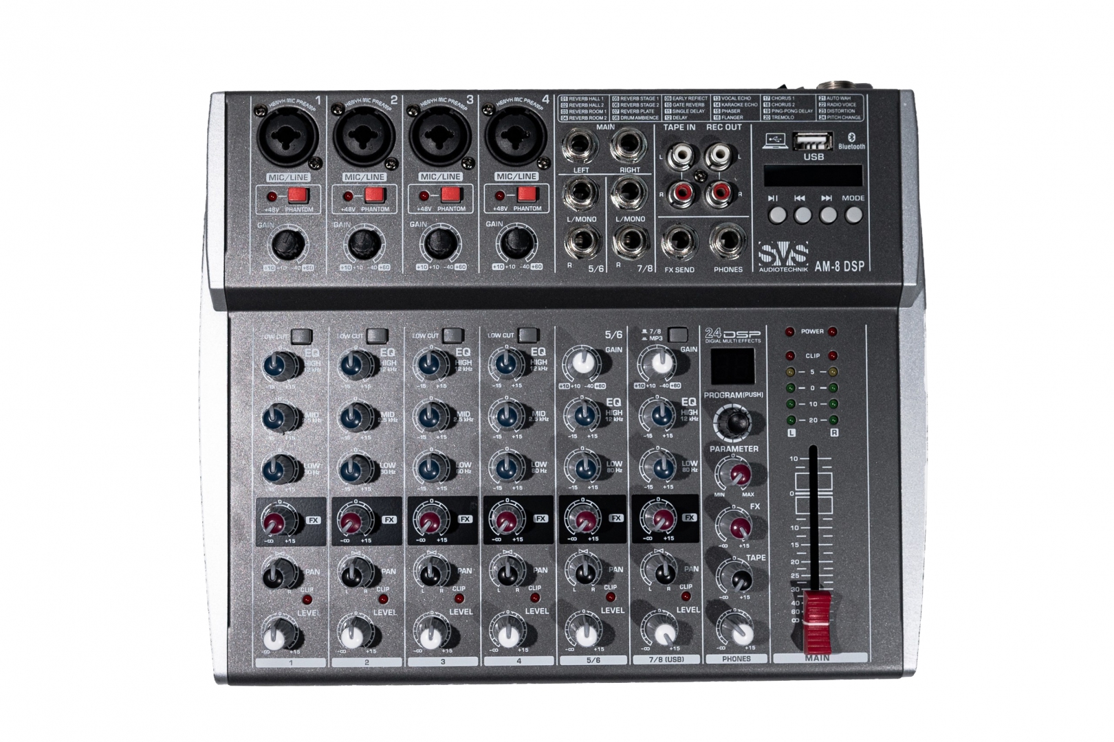 SVS Audiotechnik mixers AM-8 DSP Микшерный пульт аналоговый, 8-канальный в Уфе